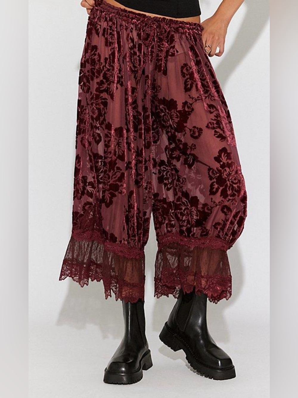 NWOT Free People Forever Young burnout pants